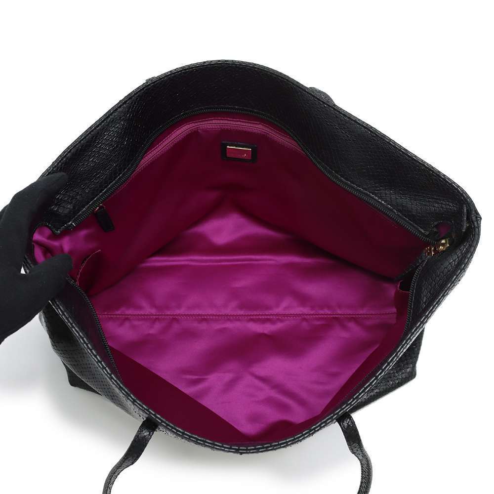 Fendi Python Tote Bag Black - image 5